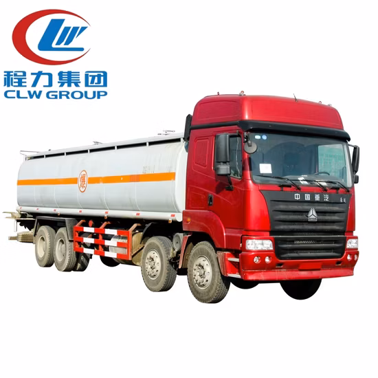 Nueva condición 8X4 12 ruedas 35cbm Camión dispensador de combustible Bowser Camión cisterna de combustible Camión de transporte de tanque de aceite